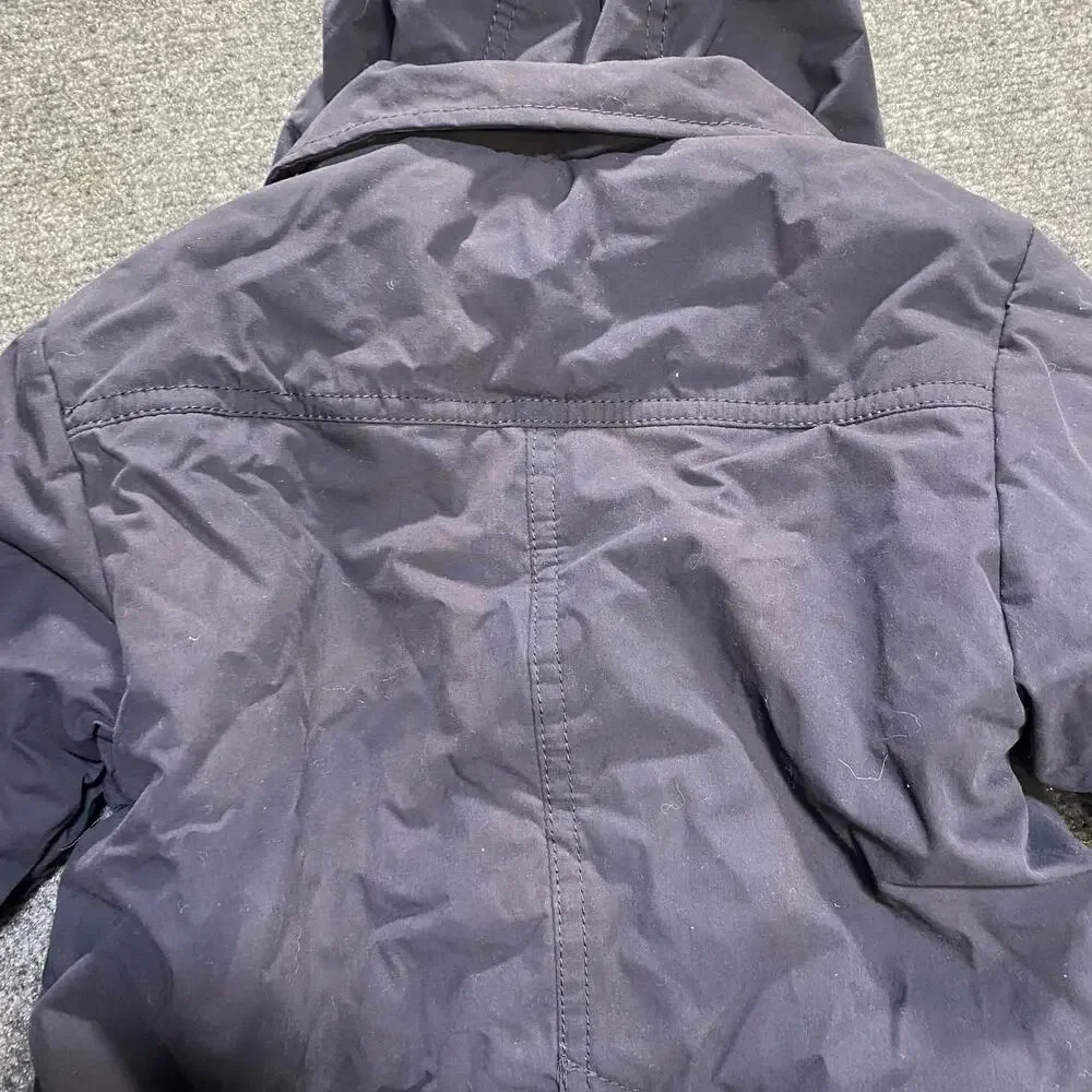 Steiff Kids 18 Month Reflective Trim Navy Blue Winter Jacket Coat Hooded Lined